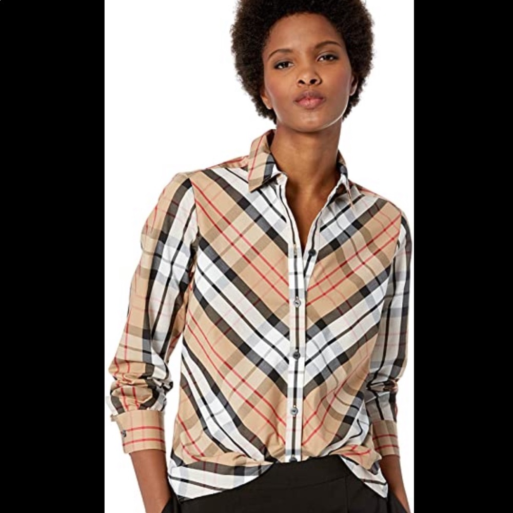 NWOT Burberry print blouse